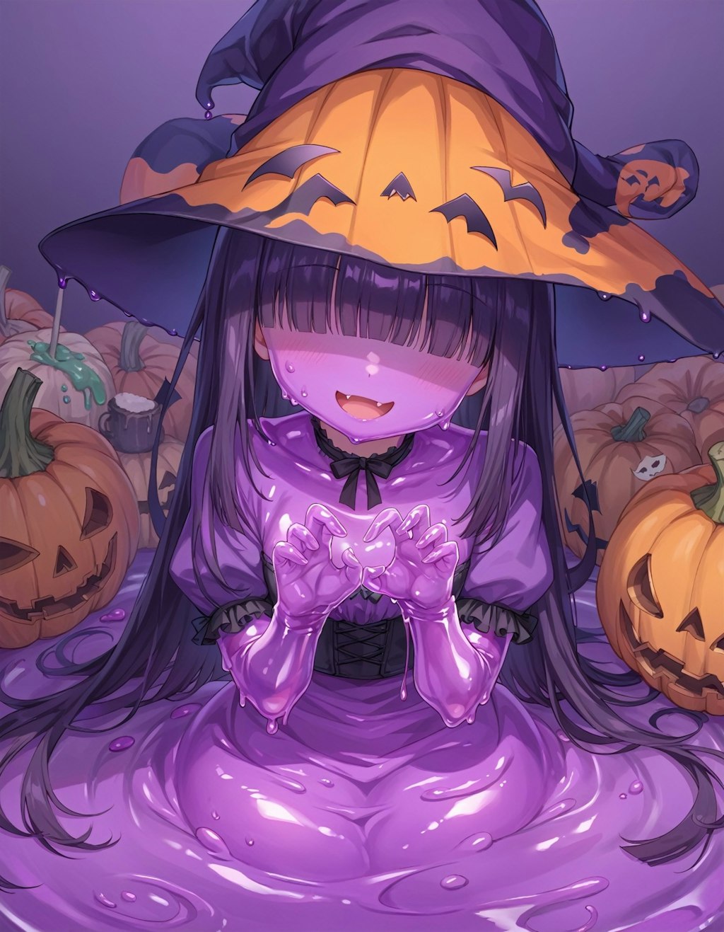 紫スライムのハロウィン