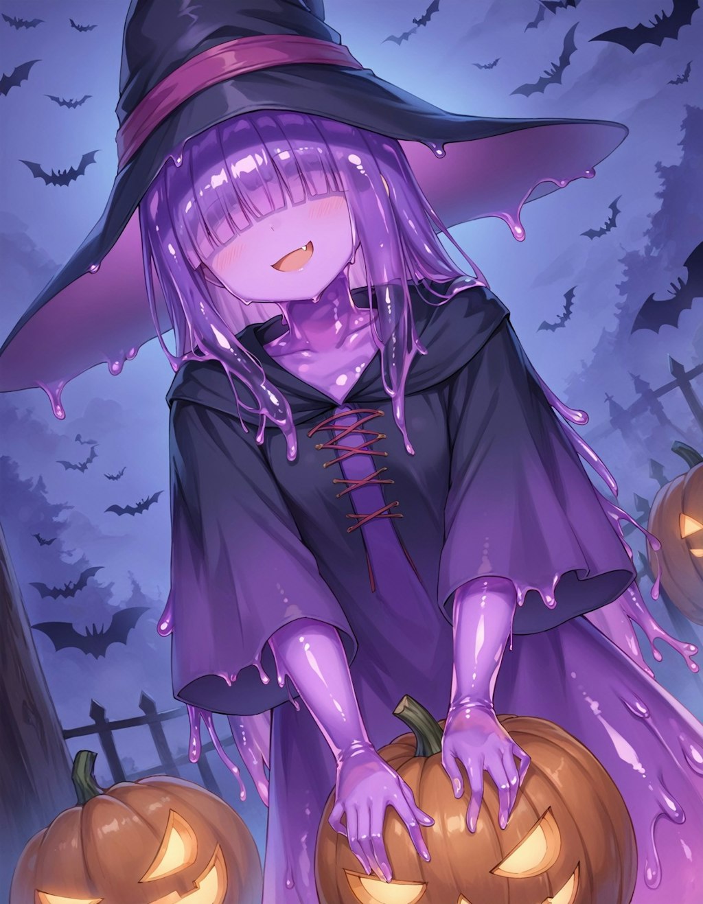 紫スライムのハロウィン