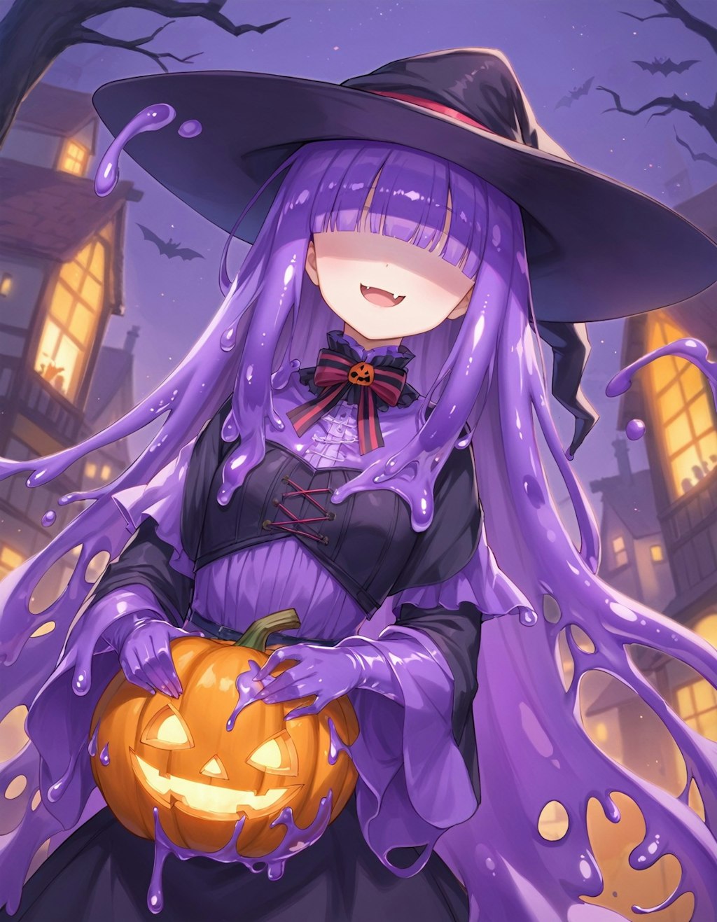 紫スライムのハロウィン