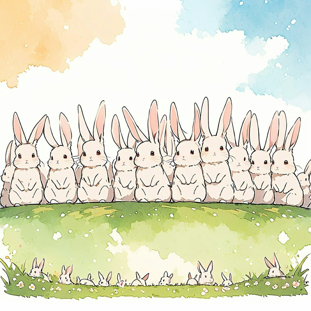 🐰これは水彩画🐰