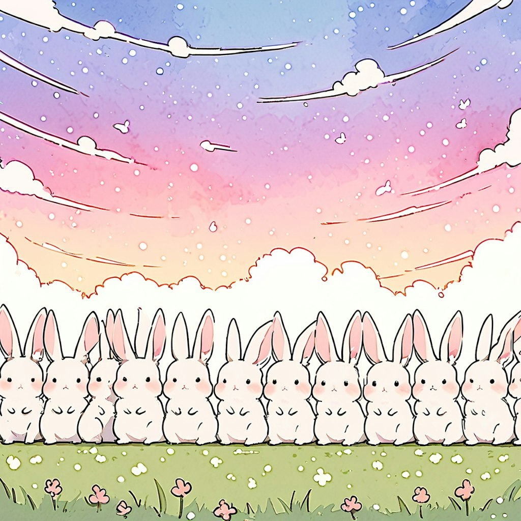 🐰これは水彩画🐰