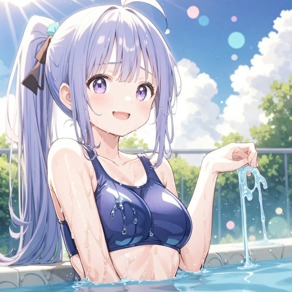 水が気持ち良いね♡