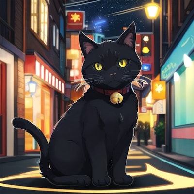 黒猫 71 | の人気AIイラスト・グラビア