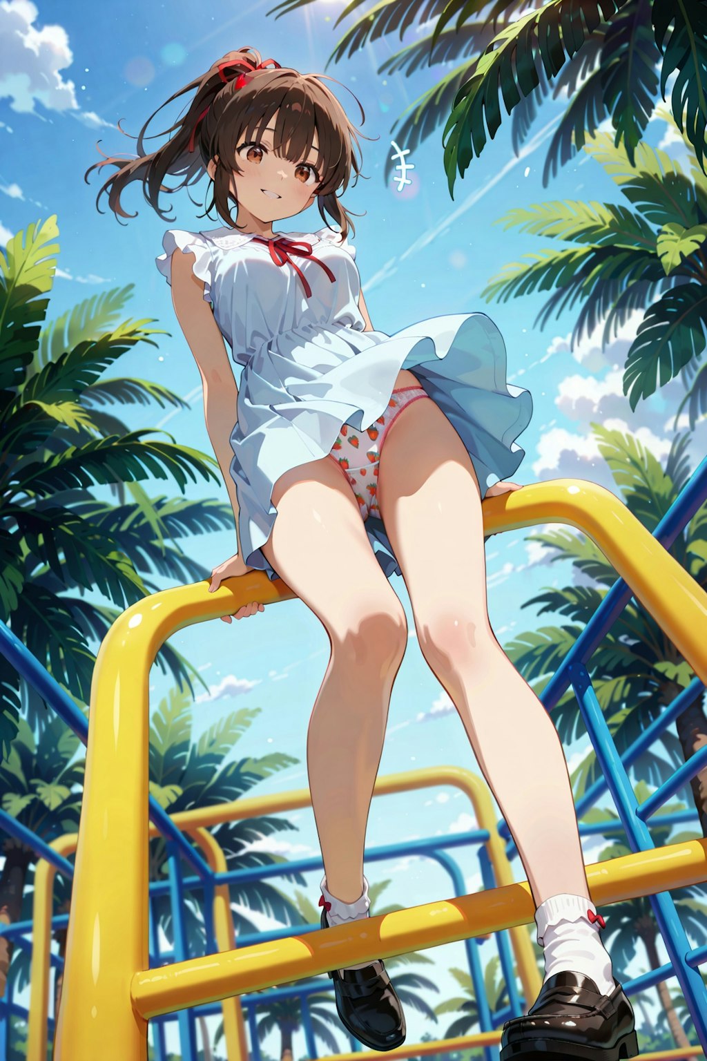 公園で私服パンチラ撮影会 Y717