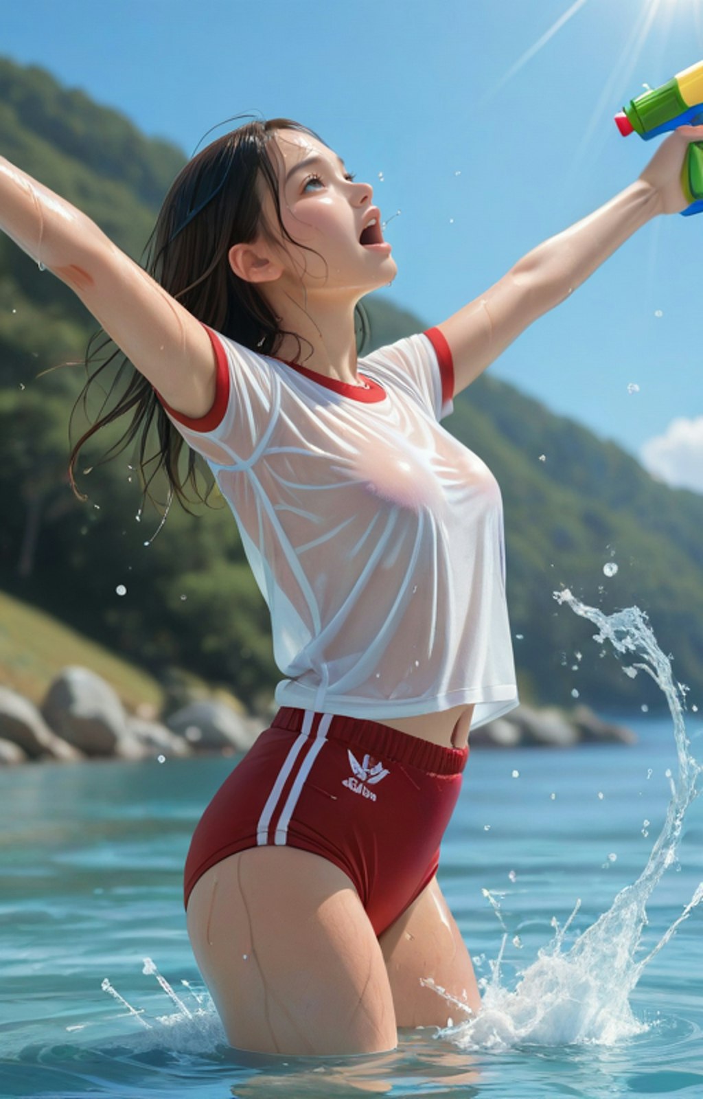 水着を忘れた女子