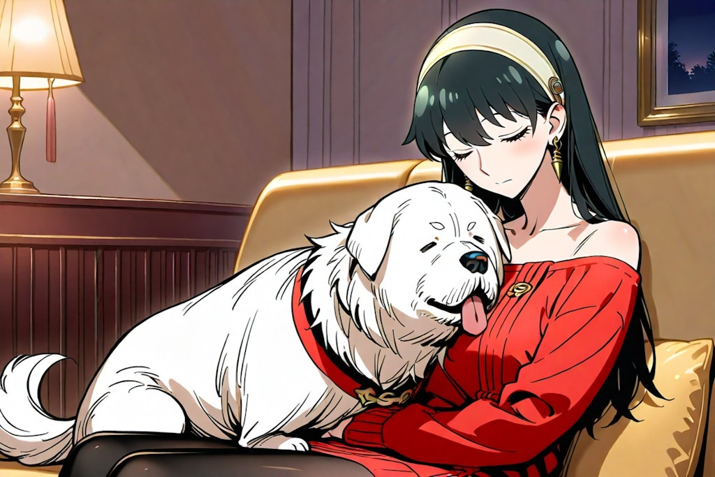犬がいる部屋