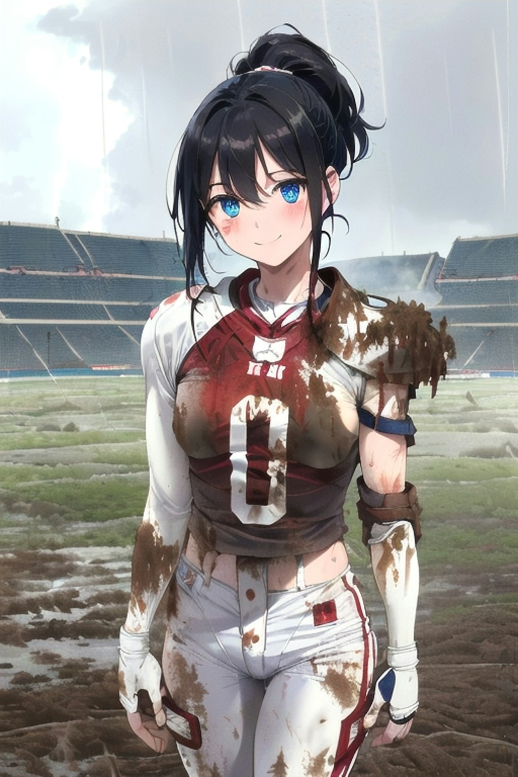 🏈泥まみれの女子アメフト 69