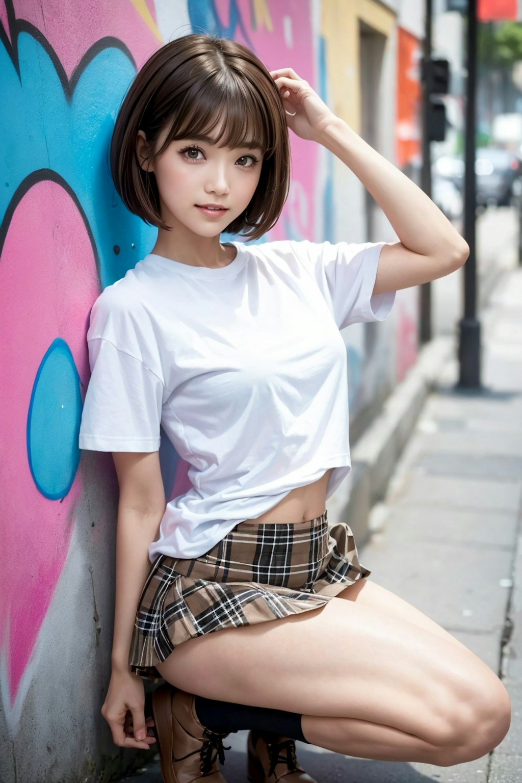 ミニスカートの れなちゃん