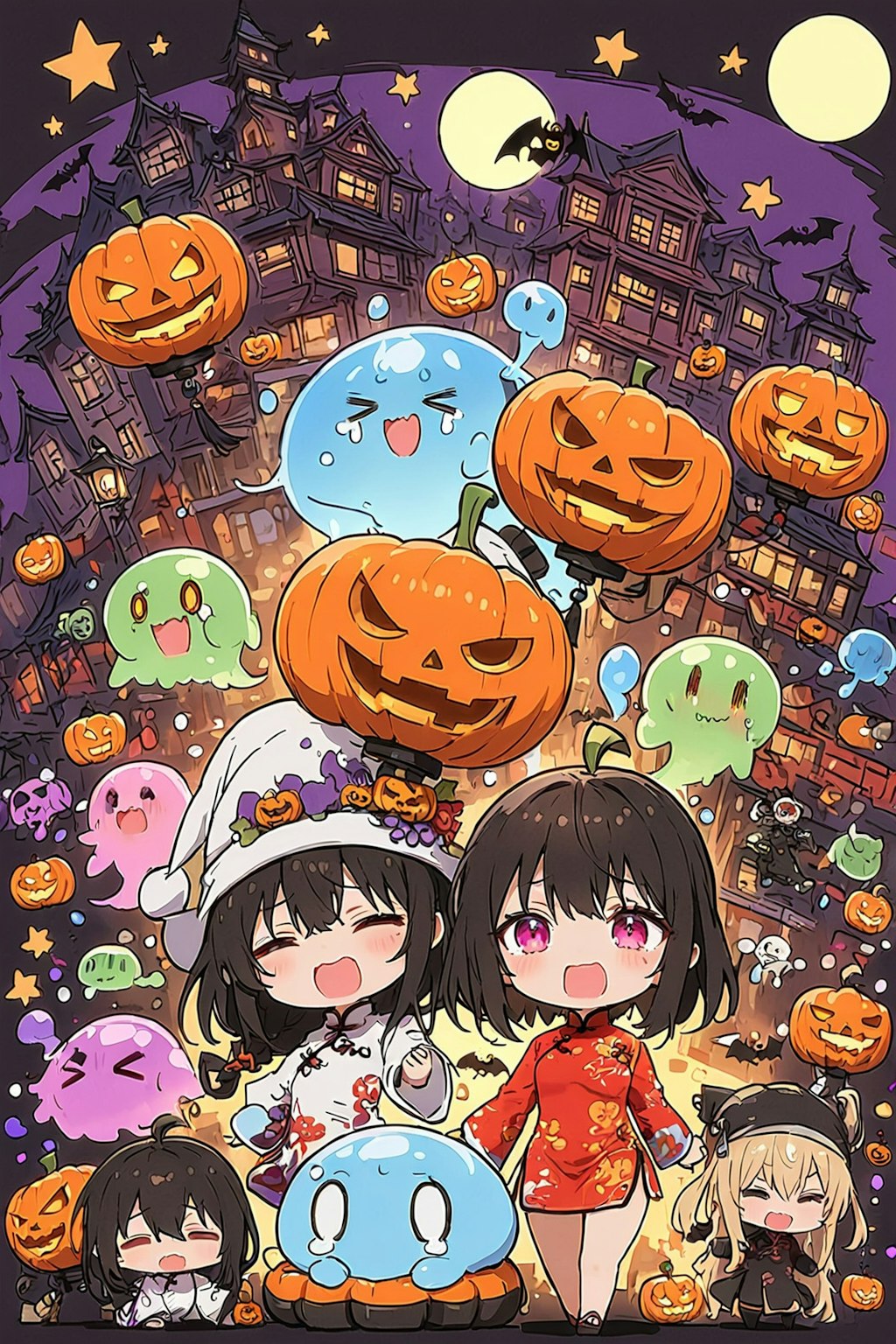 ハロウィンとチャイナドレス