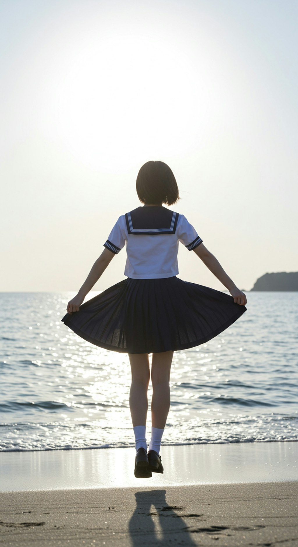 舞う　夏の海