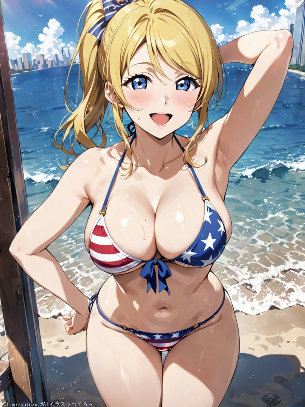 星条旗ビキニでハラショー🇺🇸👙