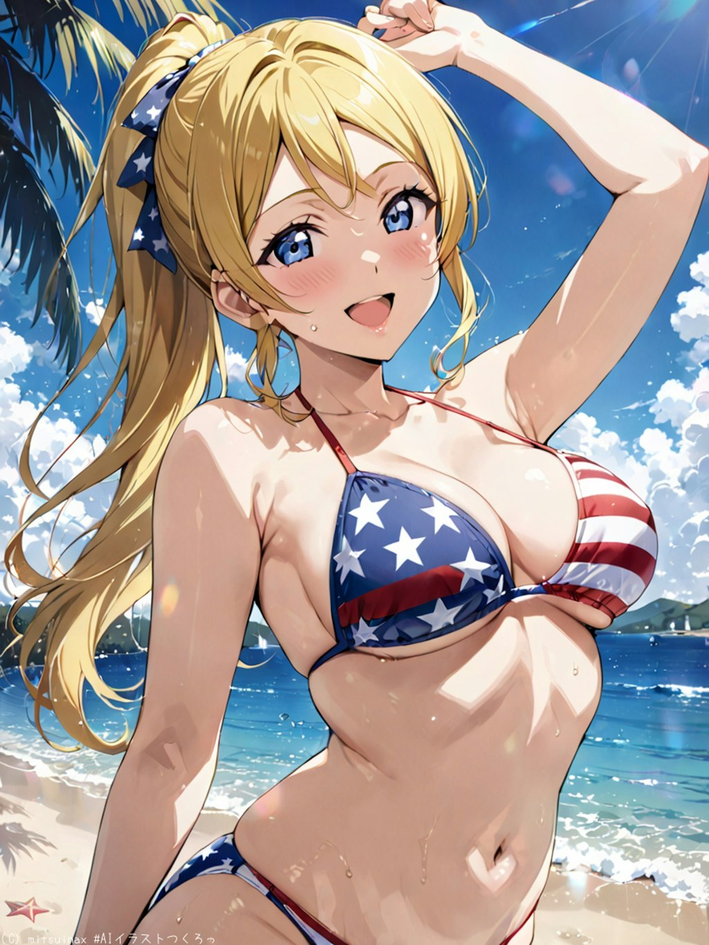 星条旗ビキニでハラショー🇺🇸👙