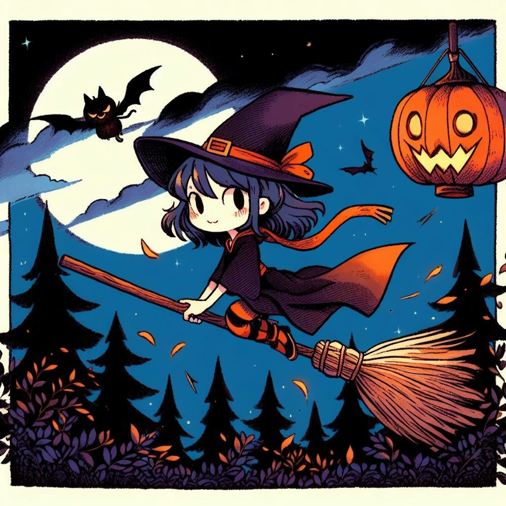 ハロウィンの魔女