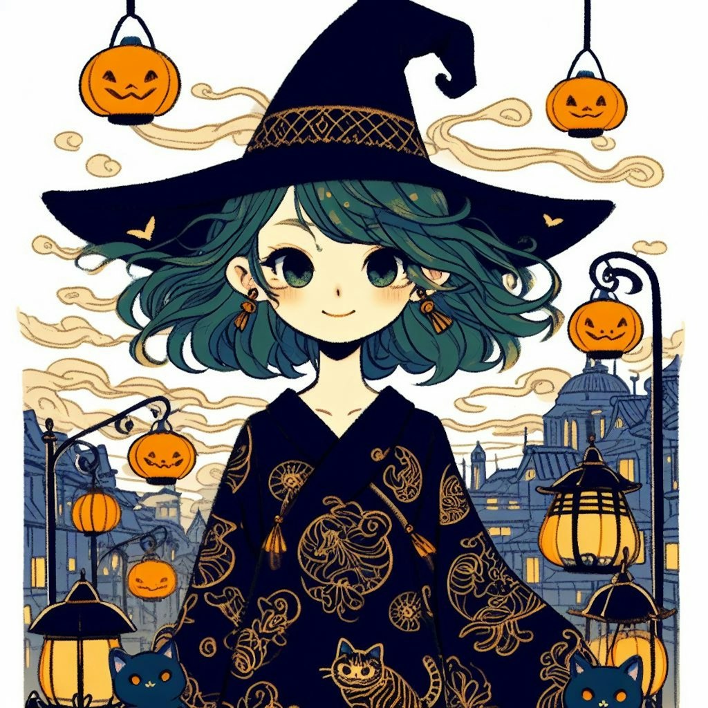 ハロウィンの魔女