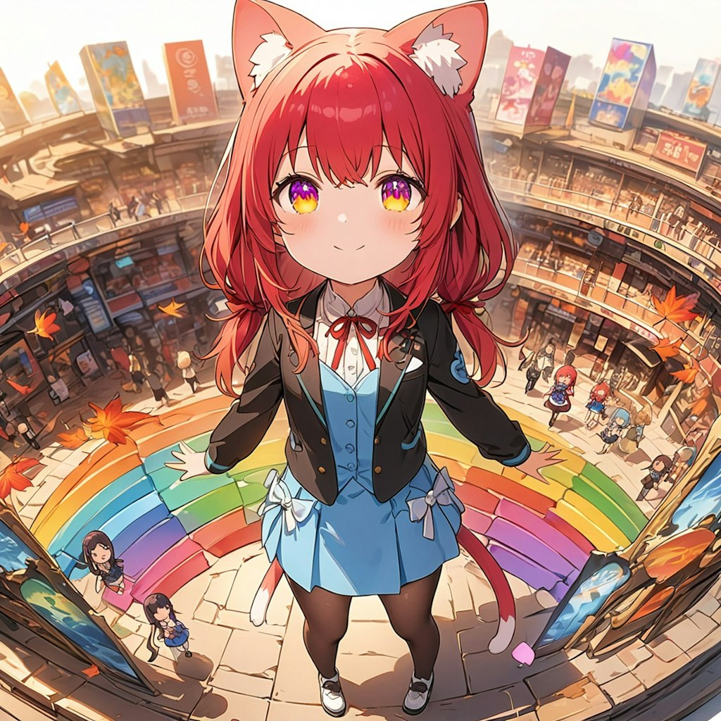 猫又さん,(((rainbow Shrine maiden))),。