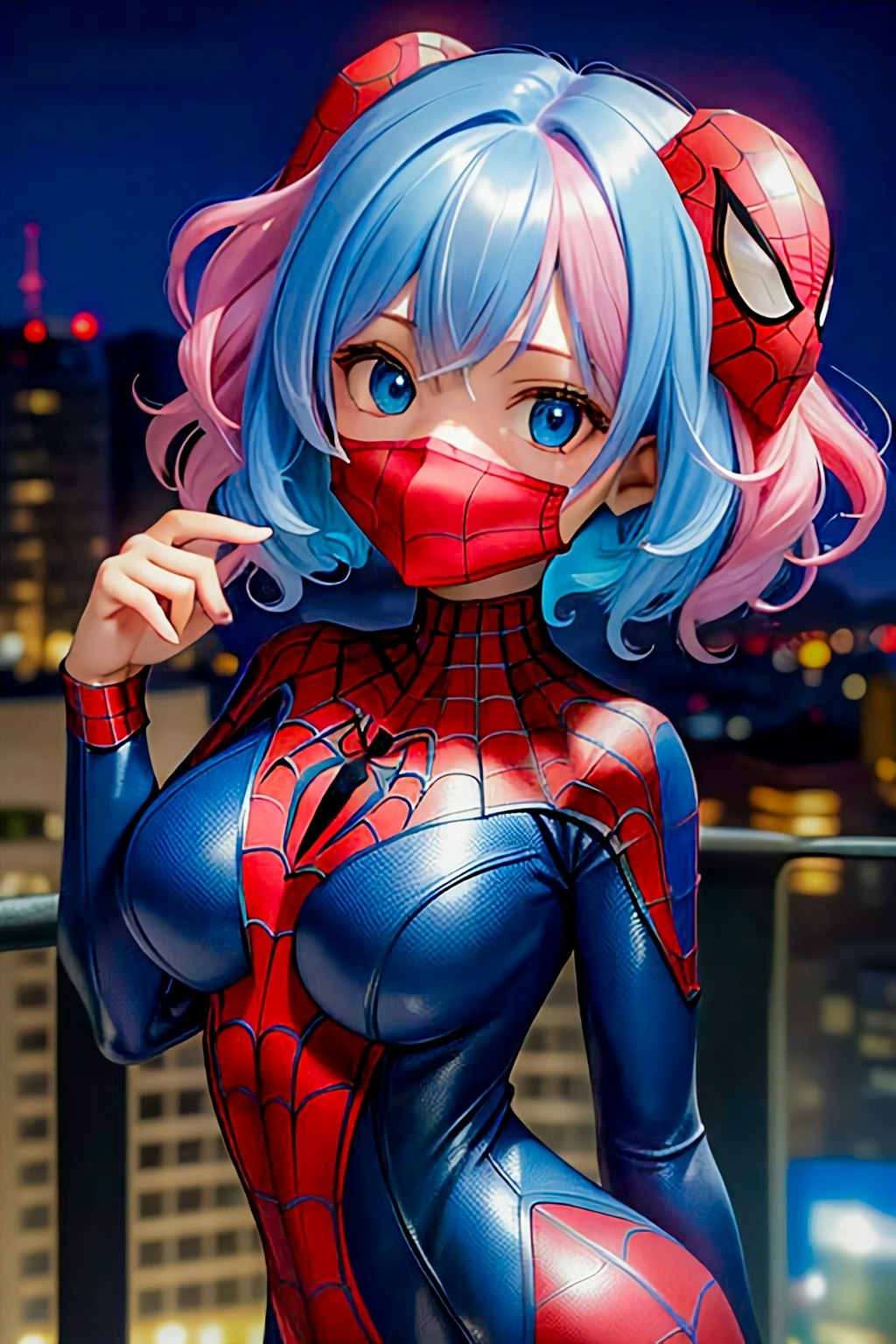 雫ちゃん💧スパイダーマンガールコスチュームポート💧