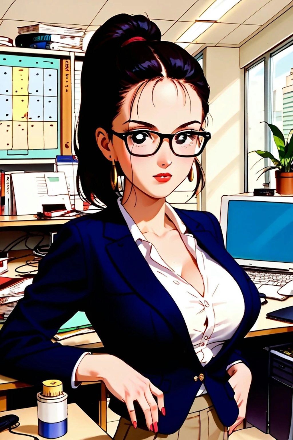 美人女上司（８０年代ゲーム風）