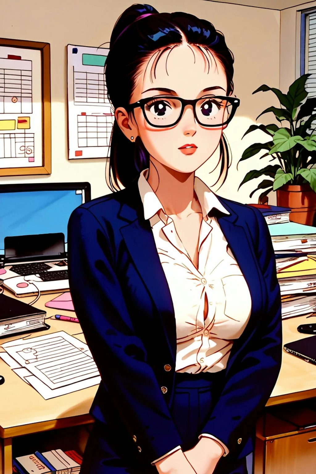 美人女上司（８０年代ゲーム風）