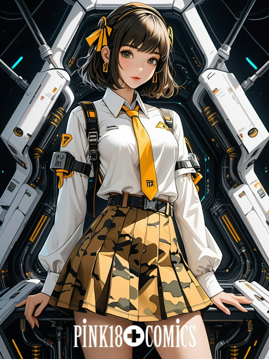 HiGHScHOOL+WaRS 迷彩女子高生