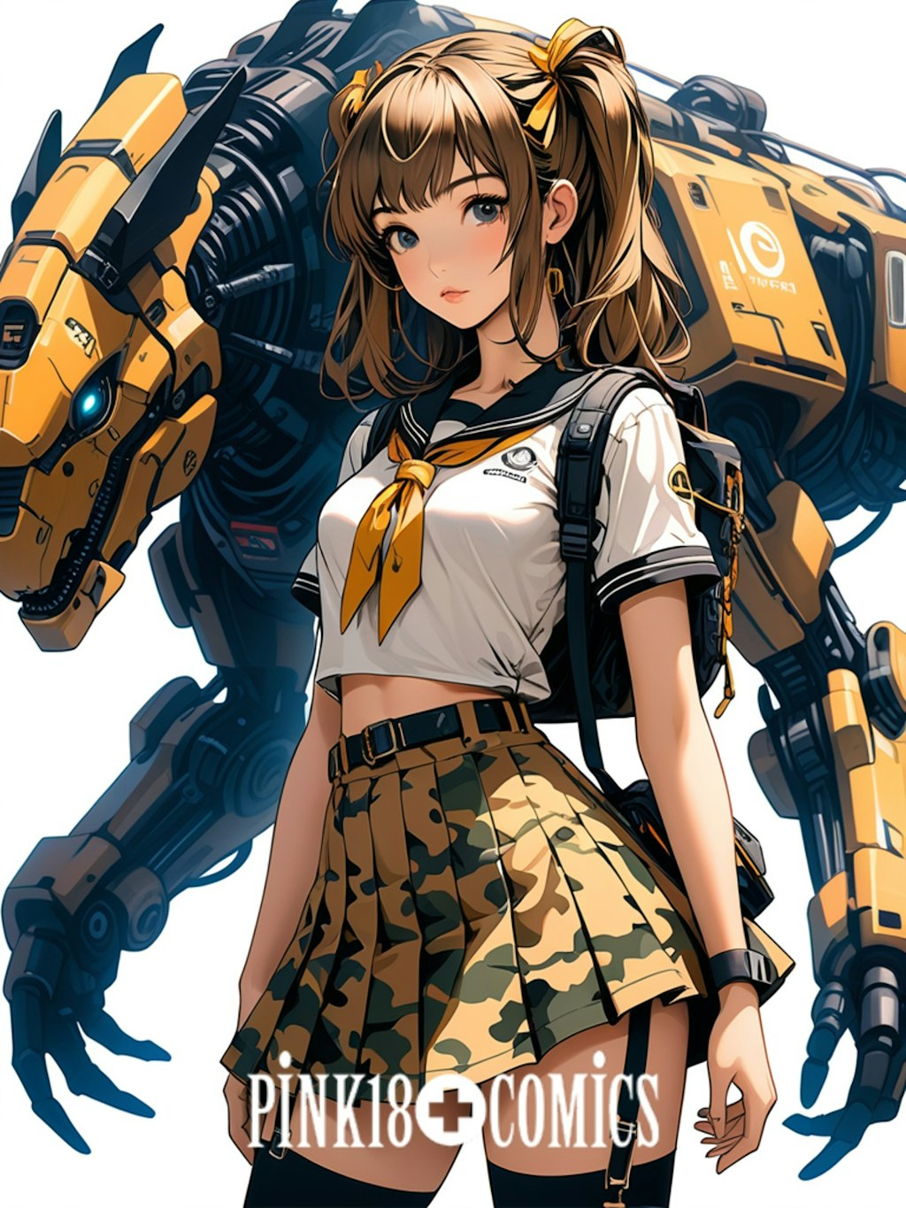 HiGHScHOOL+WaRS 迷彩女子高生