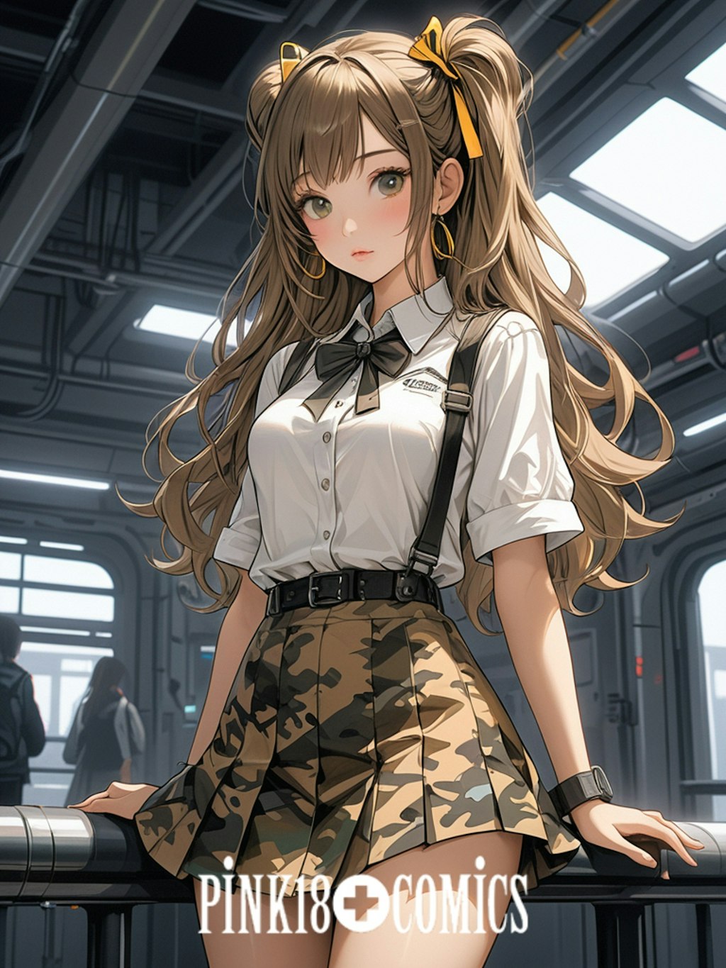 HiGHScHOOL+WaRS 迷彩女子高生