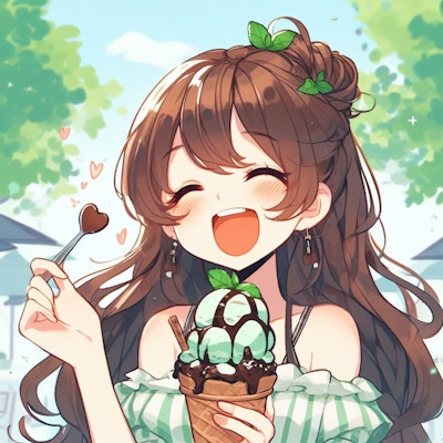 私はチョコミントアイスが大好きだーーー！！！