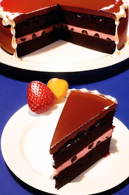 ザッハトルテとチョコレートケーキ。