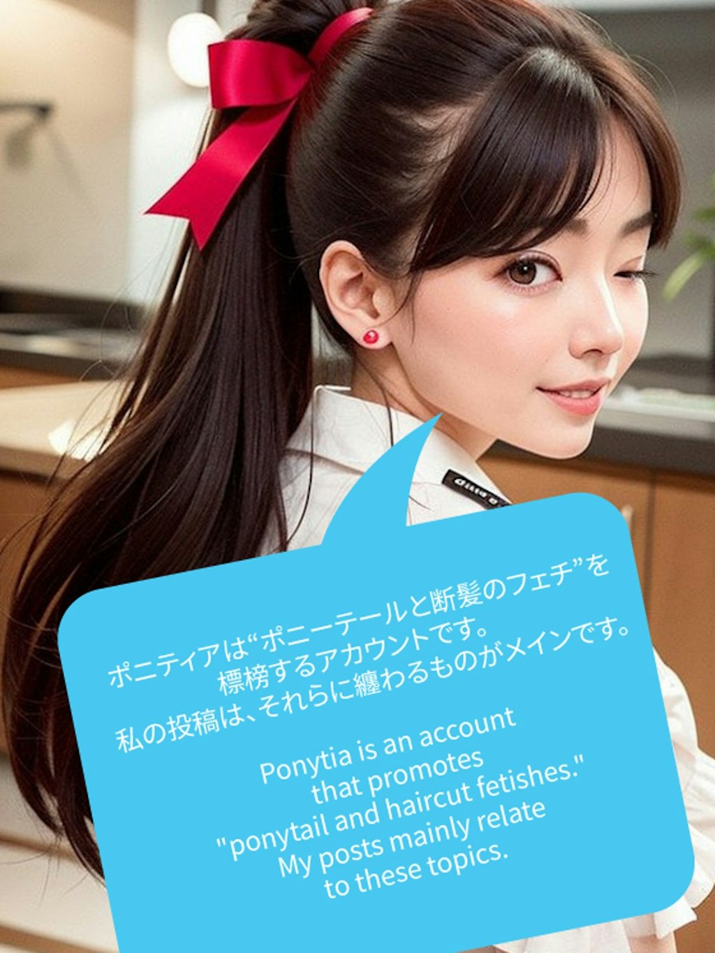 ポニーテール美少女（旧固定ポスト想定＋表情集①）