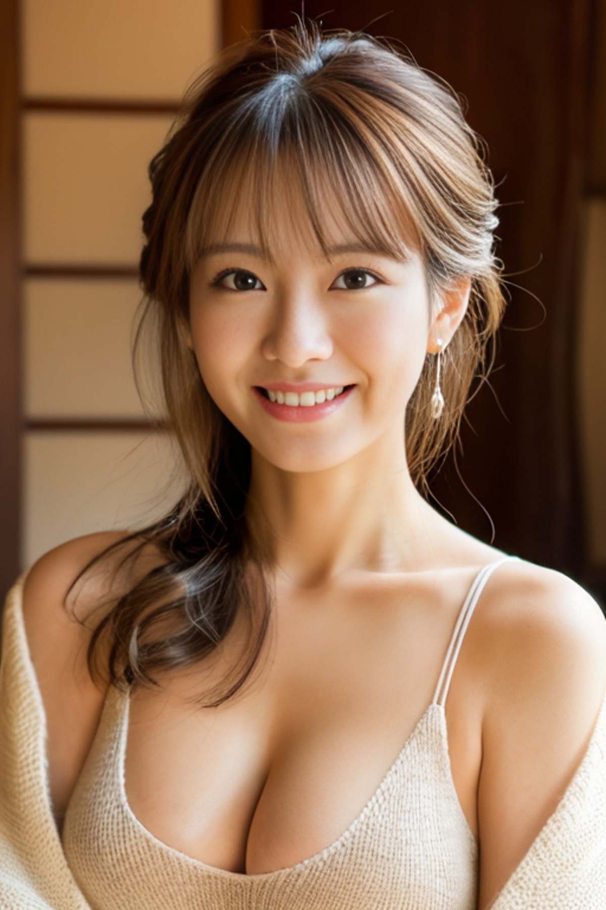 美熟女　ニット