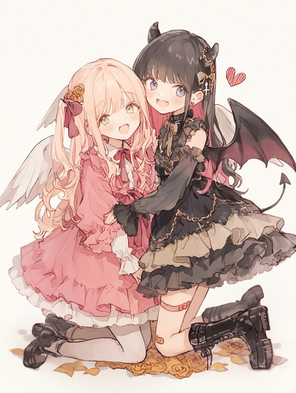 天使ちゃんと悪魔ちゃん。