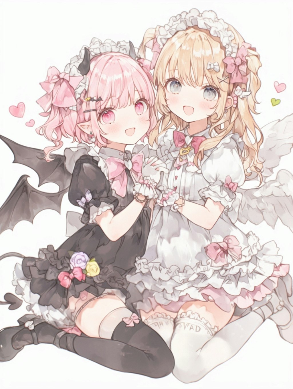 天使ちゃんと悪魔ちゃん。