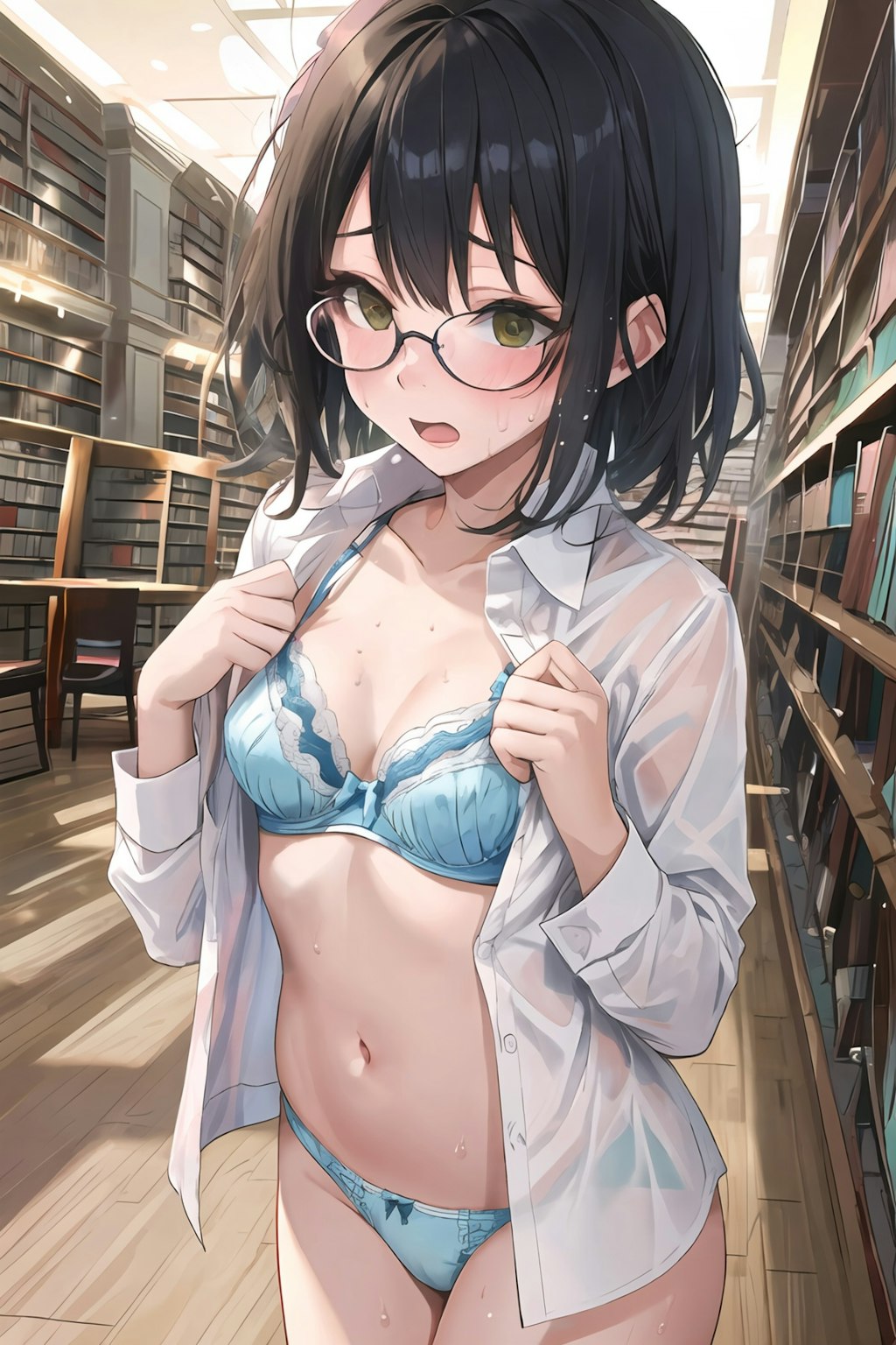 図書館羞恥