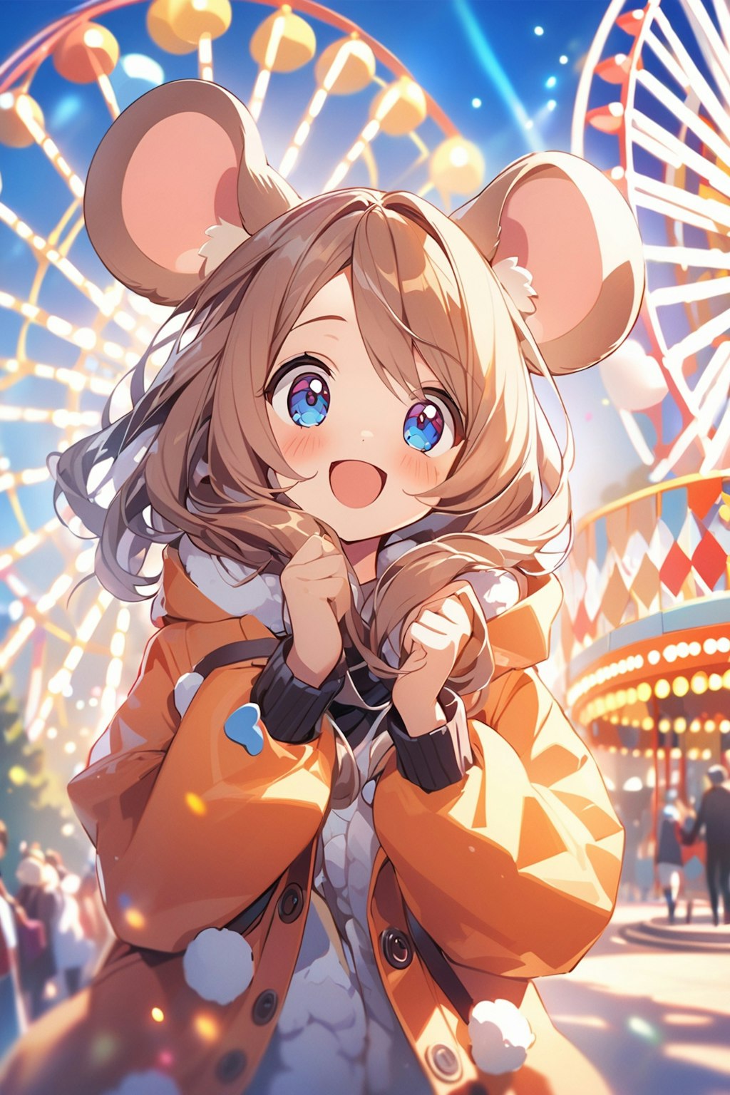 🐭ねずみ娘、テーマパークにて🎡