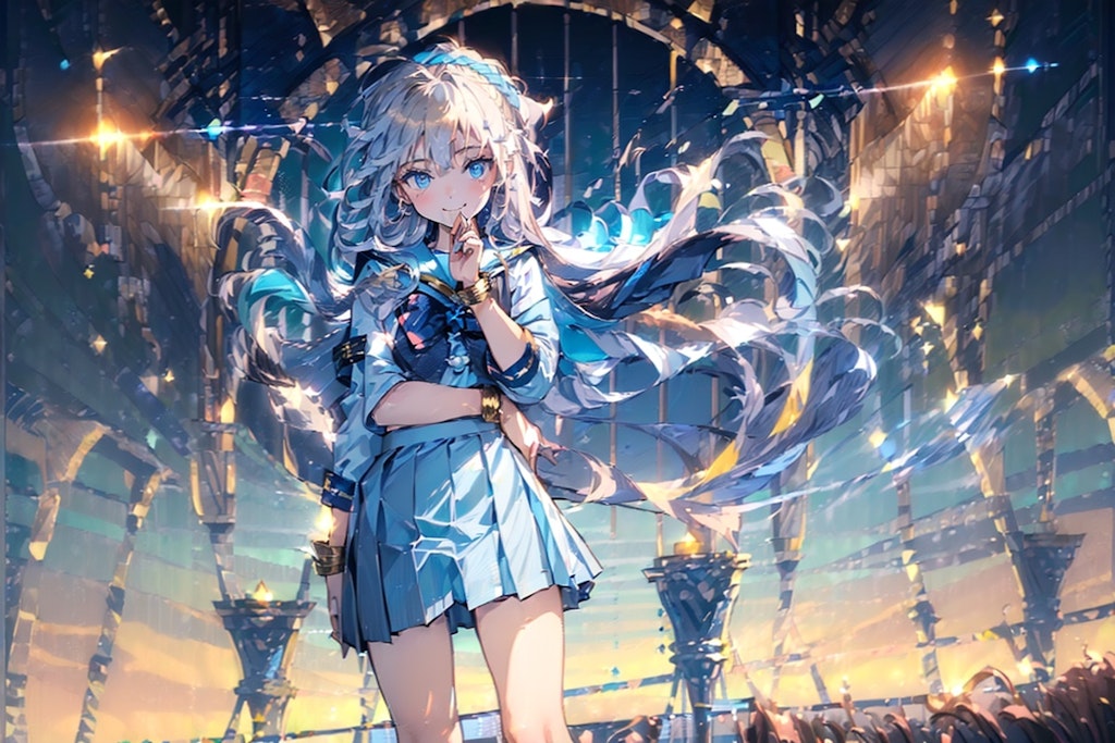 i192 空色の瞳の少女　V4B, TOPAZ, AQUA, FROST