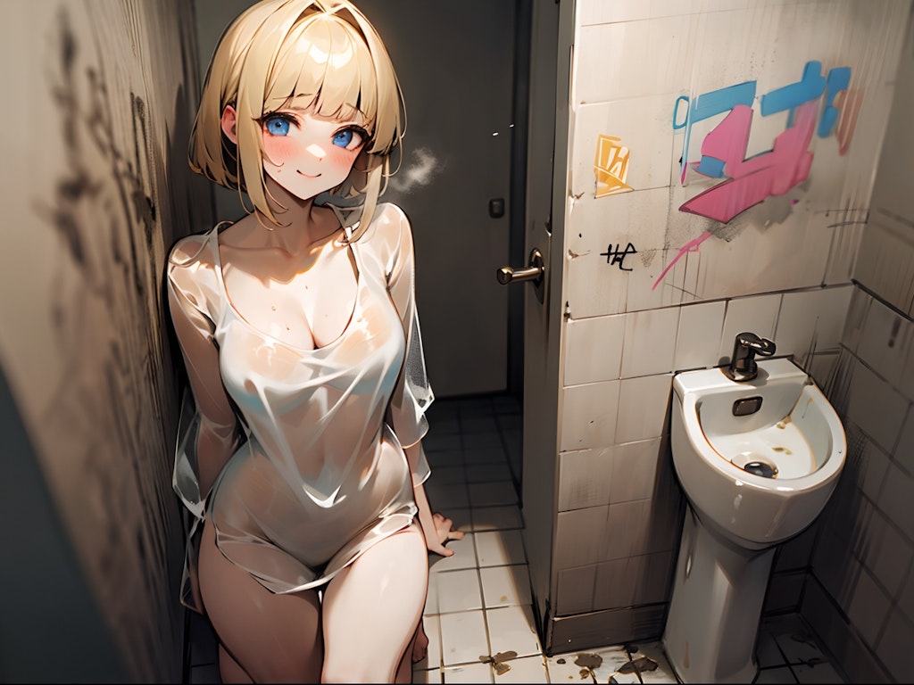 廃墟のトイレは試着室〜 幽霊少女02