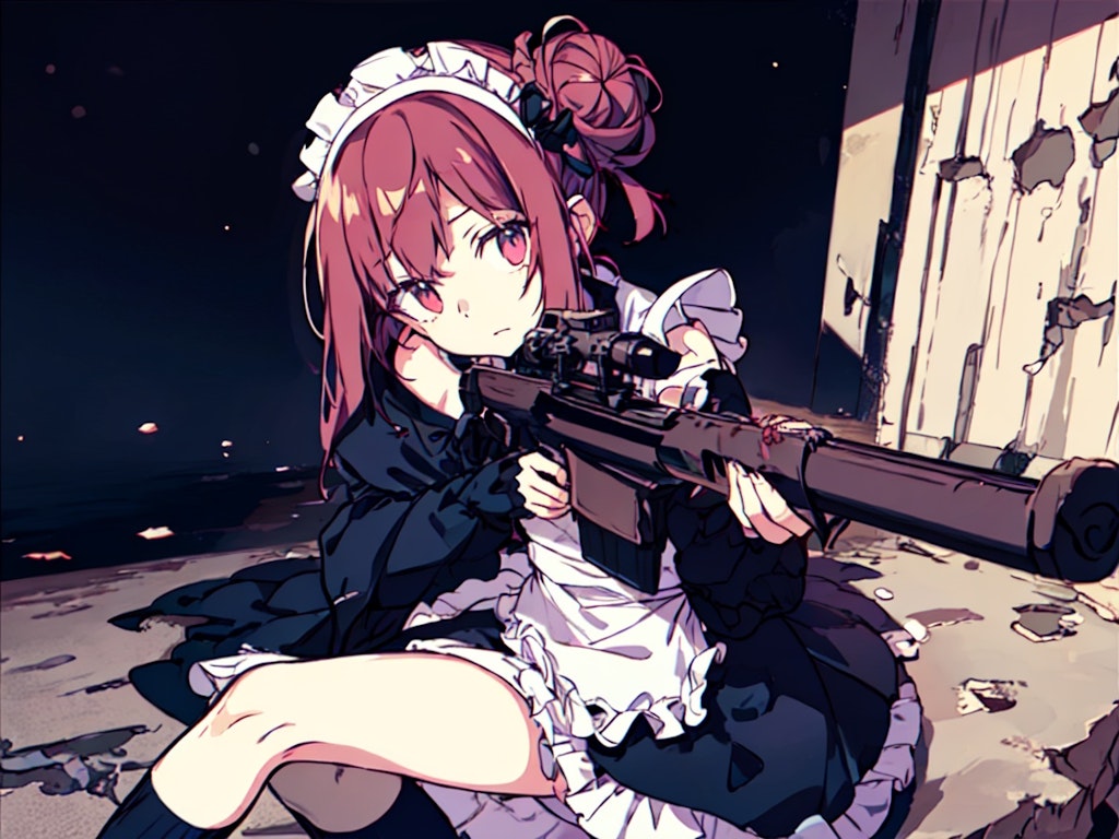 メイド服と狙撃銃