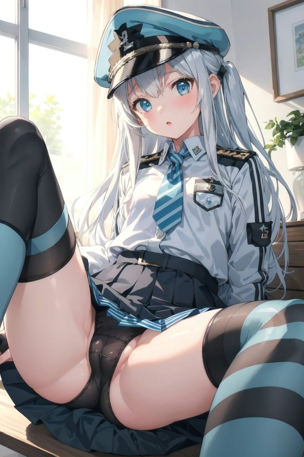 銀髪軍服少女