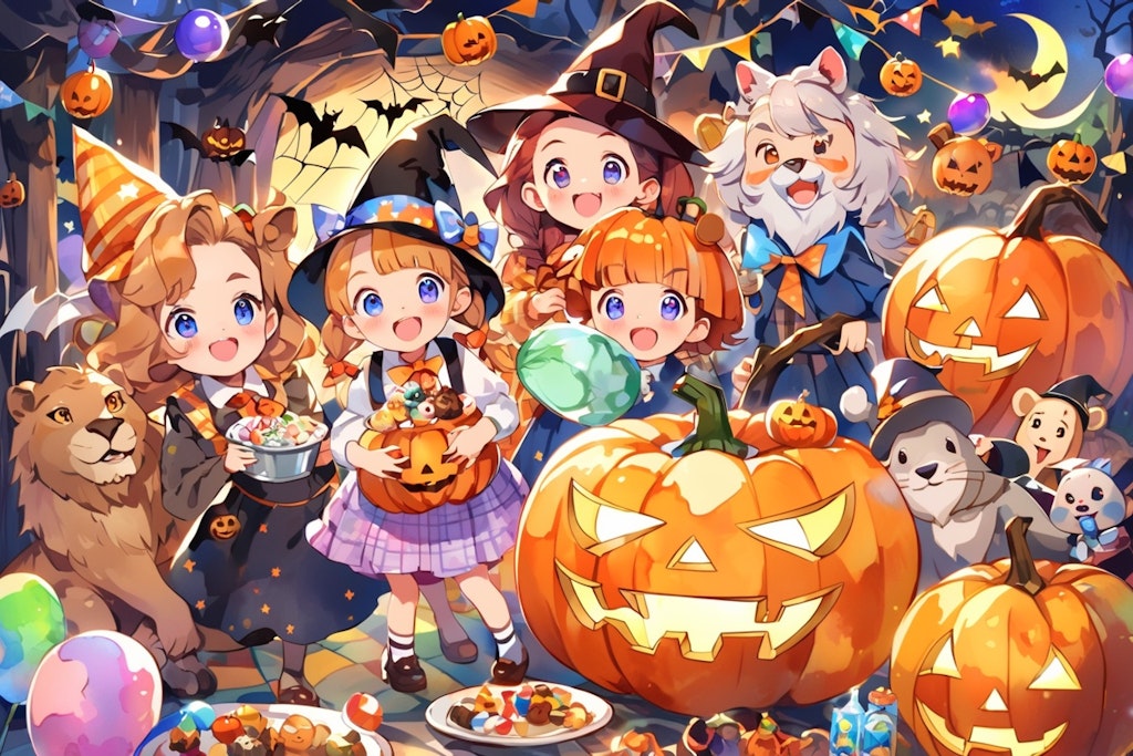 皆でハロウィンパーティー