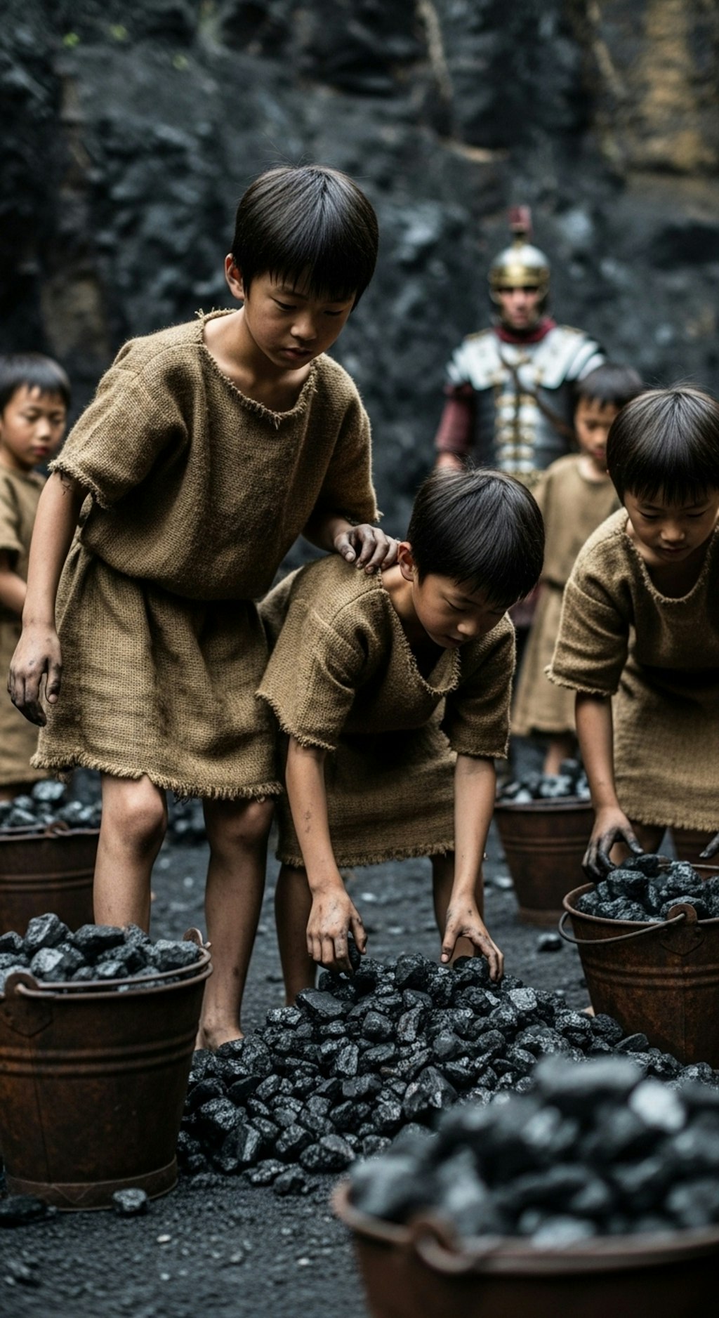 古代ローマ映画の奴隷少年エキストラ１