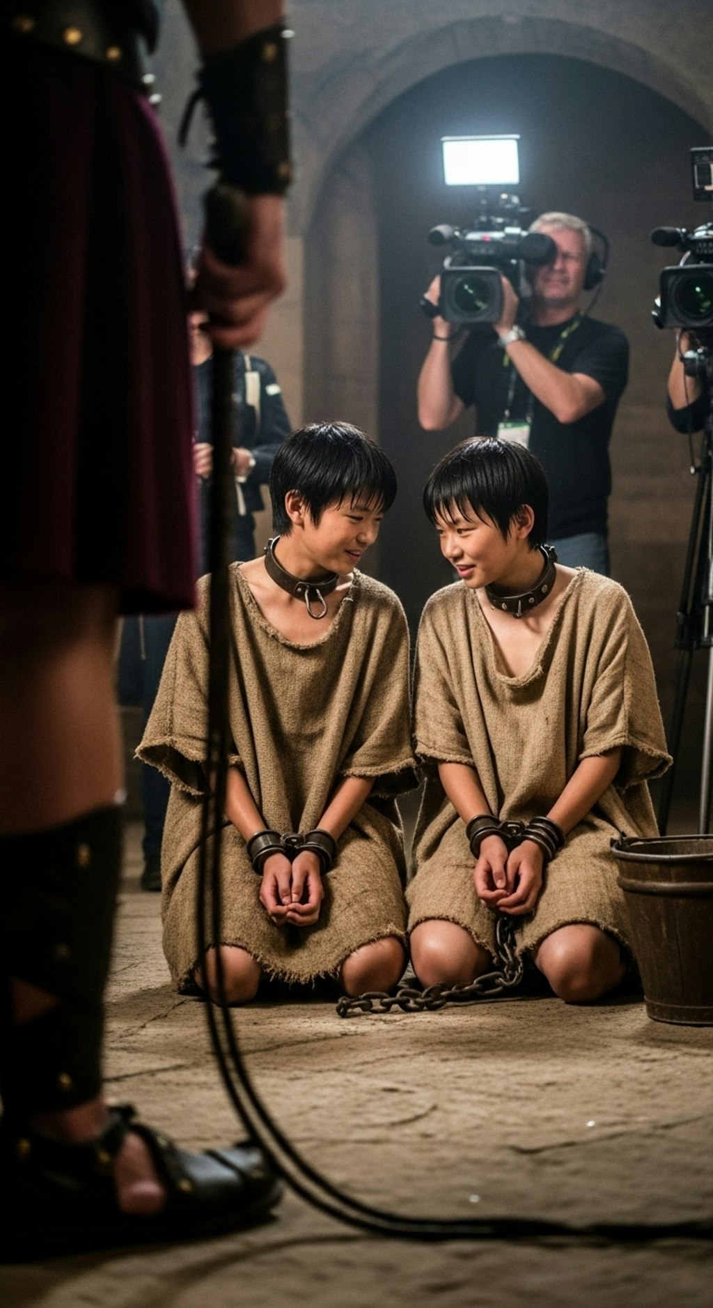 古代ローマ映画の奴隷少年エキストラ１