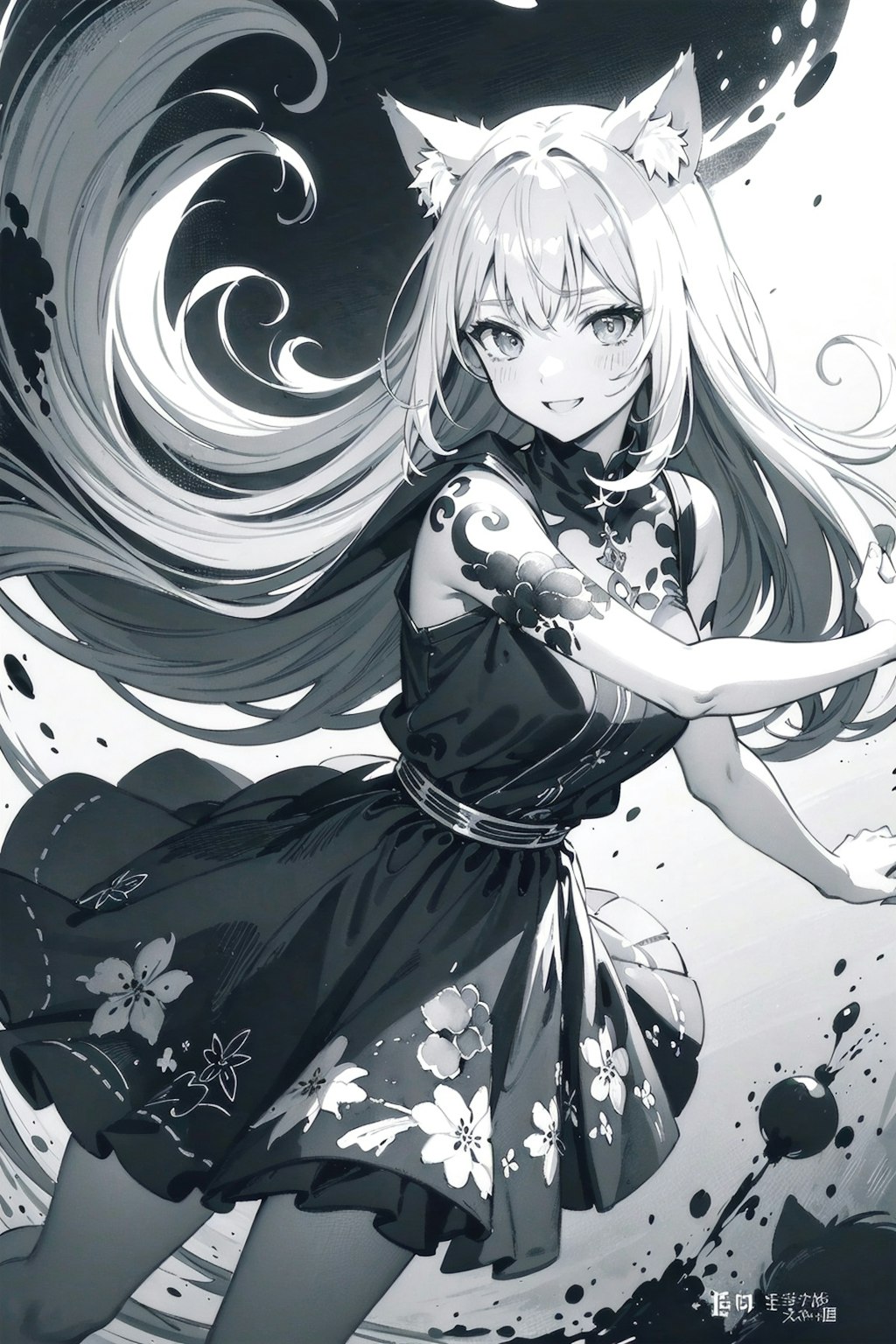 水墨画？ししょちゃん🐱