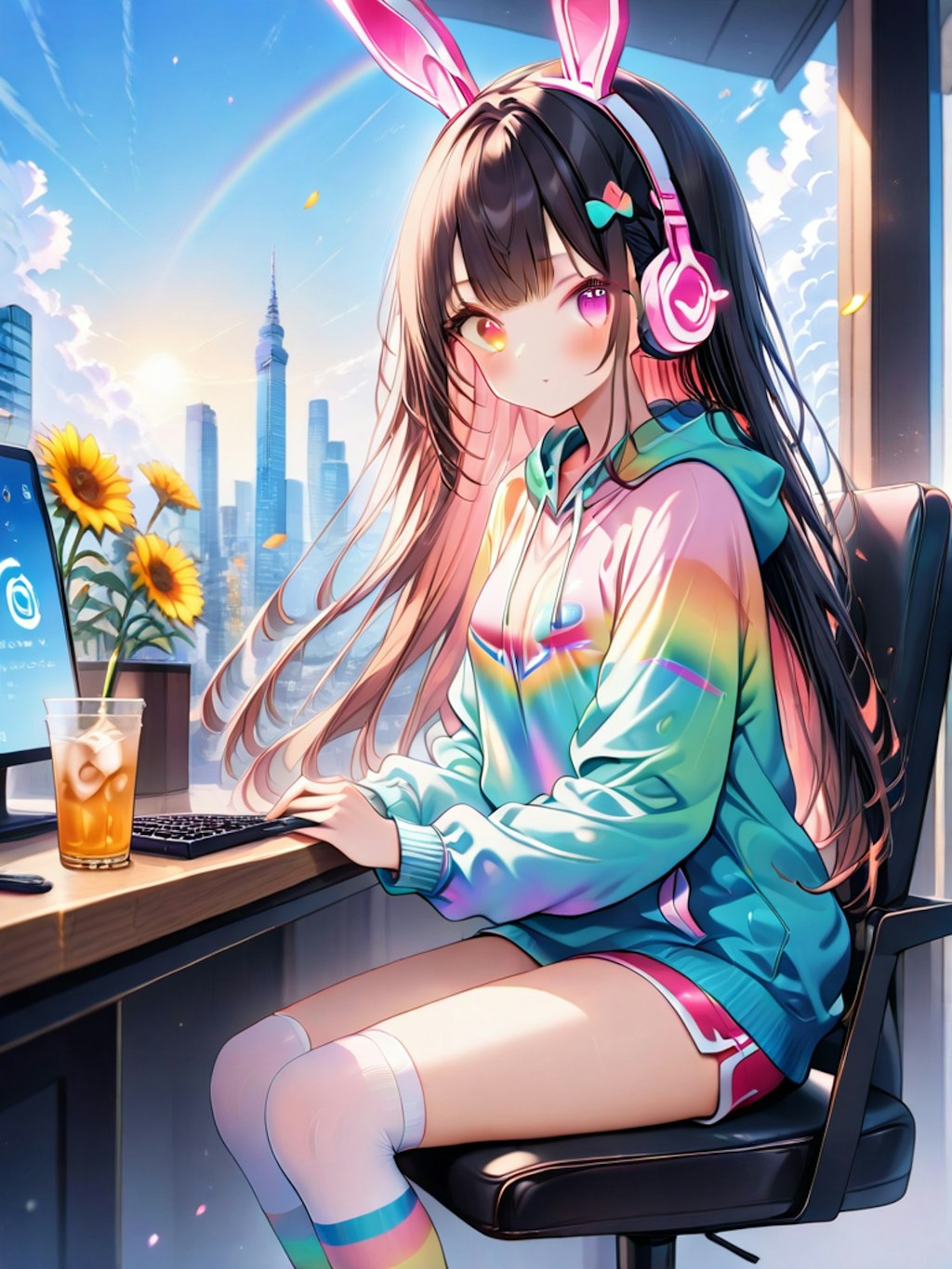 headphone girl
