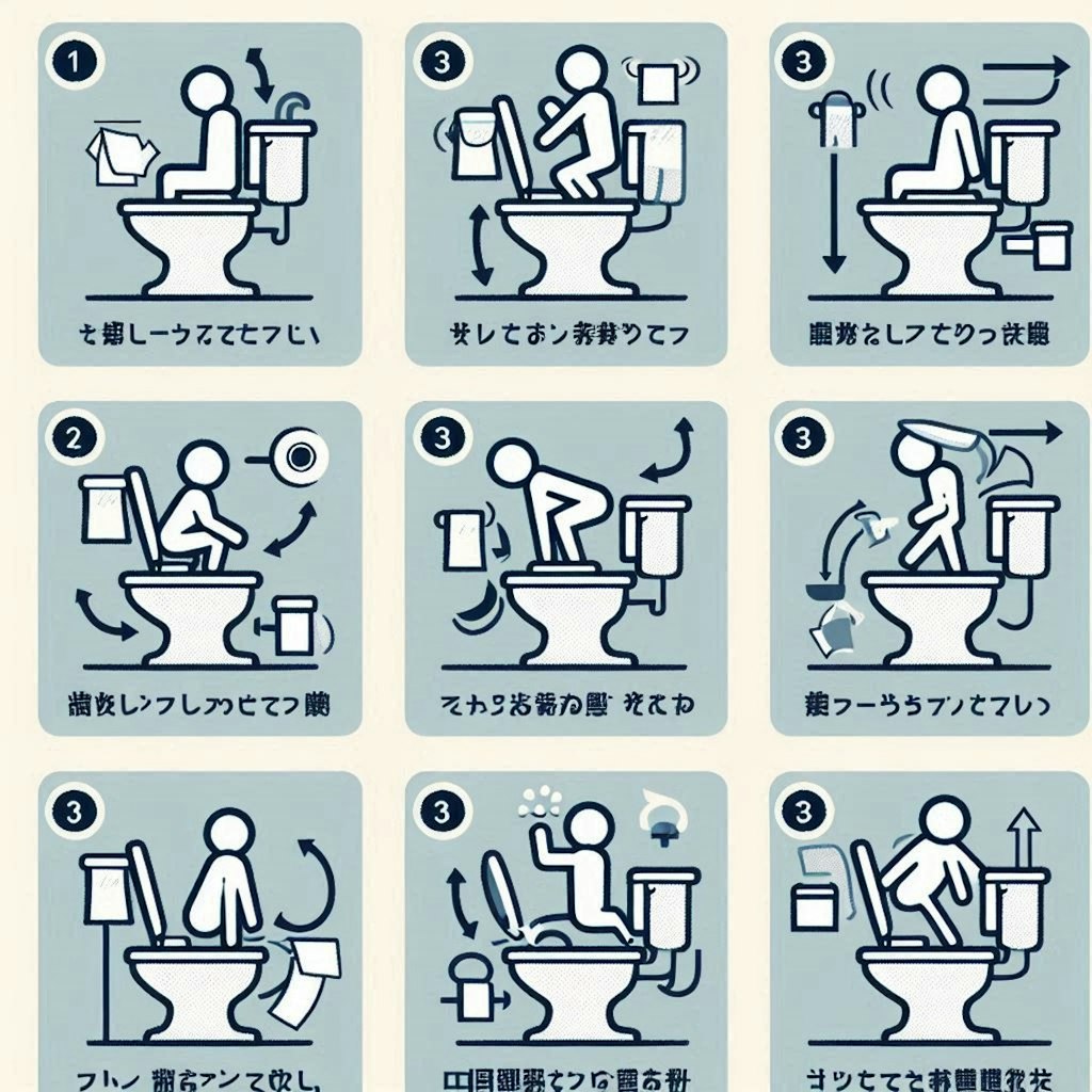 トイレの使用方法