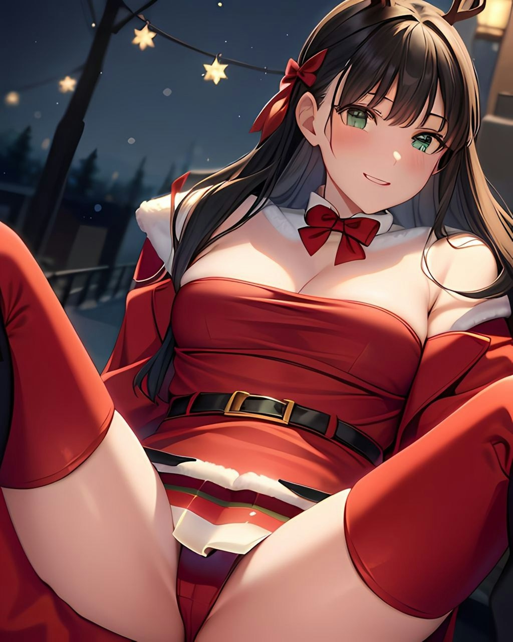 クリスマスを楽しみに待っている女の子