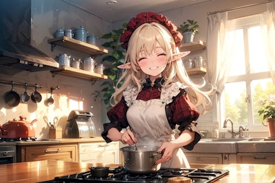 Elf preparing a meal 13