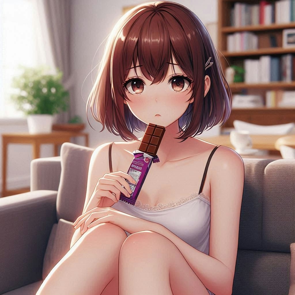 アキちゃんとチョコモナカ