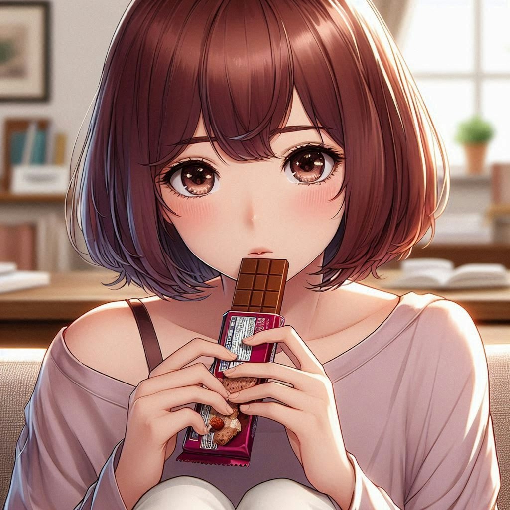 アキちゃんとチョコモナカ