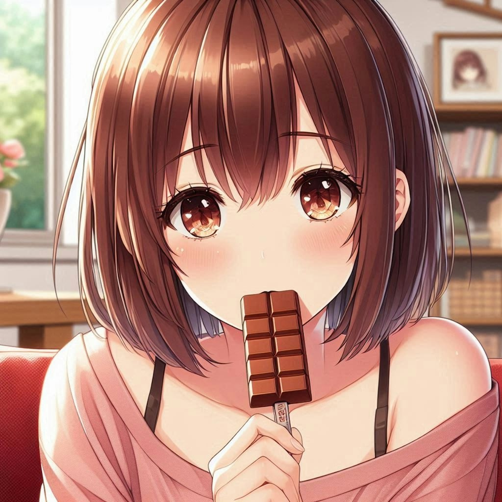 アキちゃんとチョコモナカ