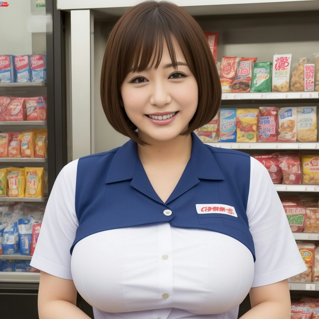 巨乳コンビニ