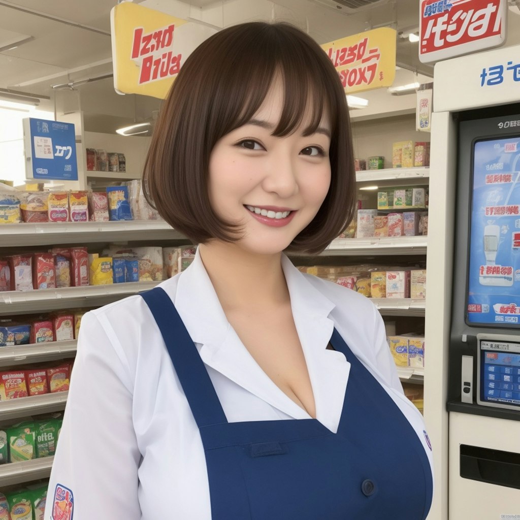 巨乳コンビニ